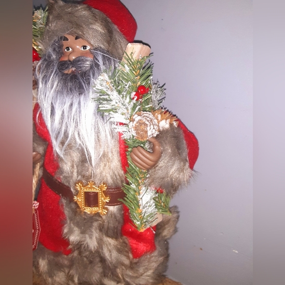 African American/Black Santa Claus Fur Coat & Boots - Picture 4 of 8